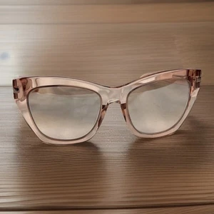 Carolina Herrera Clear Pink SHE831V 01BV Cat Eye Sunglasses Frame 55-20-140 - Picture 1 of 24