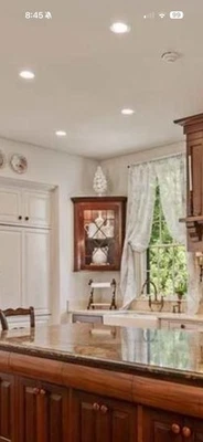 Pair Of Antique Hanging Corner Cabinets - Image 1 of 4