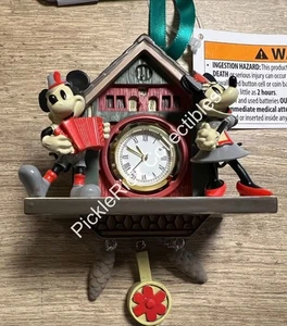 Disney Parks Ornament 2025 Germany Epcot World Showcase Clock Mickey & Minnie - Picture 1 of 4