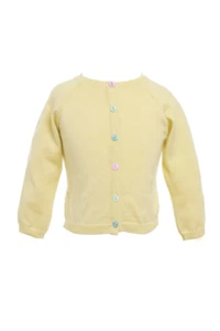 Palava Children's Classic Cardigan Lemon - Picture 1 of 5