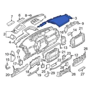 Genuine OEM Ford F150 Passenger Side Instrument Top Panel 2021-25 PC3Z26044F58AA - Picture 1 of 2