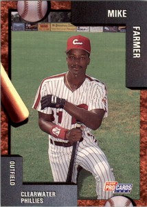 1992 Clearwater Phillies Fleer/ProCards #2069 Mike Farmer