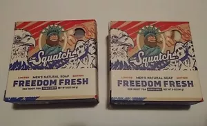 Lot of 2 - Dr. Squatch - Freedom Fresh Limited Edition - Bar Soap - 5oz - Picture 1 of 4