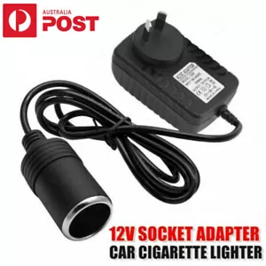 AU 240V Mains Plug to 12V Socket Adapter Car Cigarette Lighter Power Converter - Picture 1 of 12