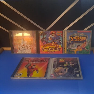 5 games 101 Dalmatians, ,Jump Start,  Toy Story. 3rd gr. Adv. , Incredibles - Image 1 of 4
