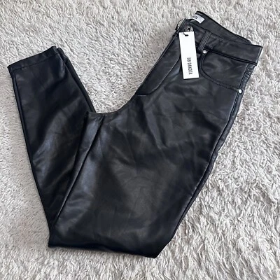 BB Dakota Faux leather women pants  size 2 black color $88 - Image 1 of 4