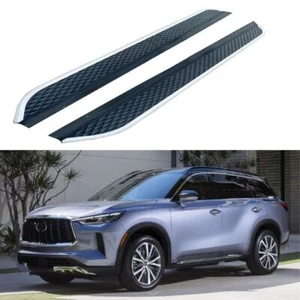 2PCS Running Boards Side Steps Nerf Bars Fits For Infiniti QX60 2014-2020 Fixed - Picture 1 of 8