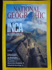 National Geographic APRIL 2011 Birth month idea INCA Crimea ACID SEA Snow Frogs - Picture 1 of 2