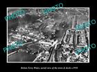 Old Postcard Size Photo Of Briton Ferry Wales View Of The Town & Docks C1950 1