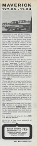 1964 Dodge Coronet 330 Vintage Magazine Ad Bill Maverick Golden Racer Brown Cam - Picture 1 of 3