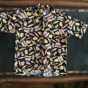 Camisa hawaiana Reyn Spooner Joe Kealoha L 1996 cigarro humo  - Imagen 1 de 6