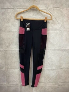 Women's Black Active Leggings Size S/M - Picture 1 of 4