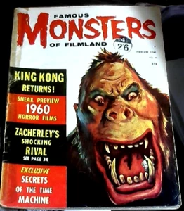 FAMOUS MONSTERS OF FILMLAND #6 (February 1960) Horror magazines Rare - Picture 1 of 5