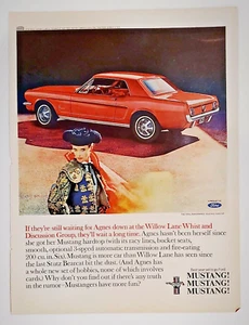 Original Vintage ad 1965 Red Ford Mustang Matador 11x14 - Picture 1 of 1