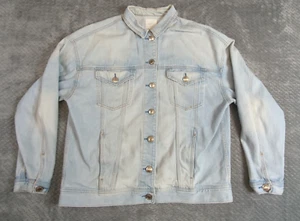 American Eagle Jean Jacket Blue Denim Light Wash Large - Picture 1 of 19