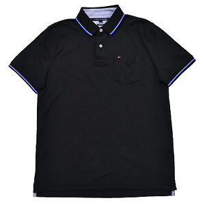 Tommy Hilfiger Mens Polo Shirt Custom Fit Interlock Casual Pocket Logo S M L New