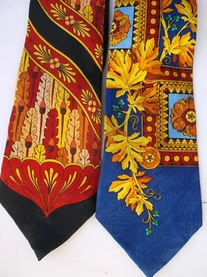 Lote de 2 corbatas vintage de diseñador Rush Limbaugh sin límites Foto 1 de 4