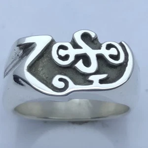 ANILLO ZOSO DE PLATA ESTERLINA MJG. PÁGINA JIMMY. LED ZEPPELIN. TALLA 10. - Imagen 1 de 6