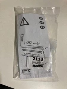 NEW SEALED GENUINE IKEA ANTI TIP SAFETY BRACKET KIT FOR DRAWER CHESTS #327653 - Picture 1 of 2