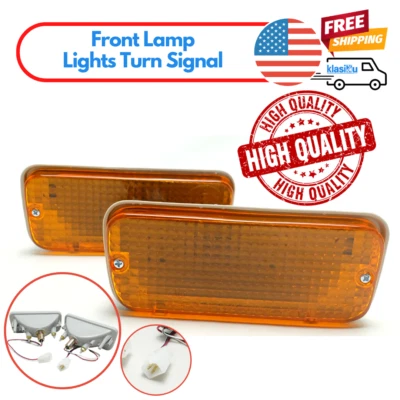 Toyota Corolla KE70 KE75 DX BIG 1980 81 82 83 Front Lamp Lights Turn Signal Pair - Image 1 of 4