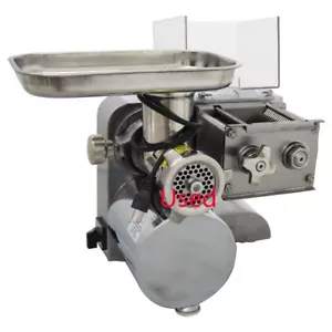 Used! Desktop Meat Grinder And Cutting Machine 250kg/h Output 5mm Blade 110V - Picture 1 of 1