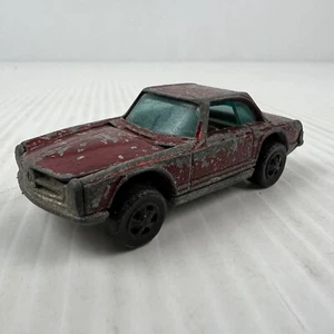 Hot Wheels Vintage Redline Mercedes Benz 280SL Red Dark Interior 1969 Hong Kong - Picture 1 of 6