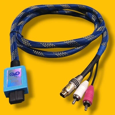 Nintendo SNES / N64 / GC 6ft. Acoustic Research Brand Coax S-Video RCA Stereo - Image 1 of 4