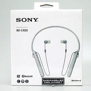 SONY WI-C400 Wireless Bluetooth Stereo In-Ear Headphones White Japan NEW - Picture 1 of 7