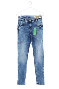CECIL Moonwashed Skinny-Jeans Stickereien W26 L32 denimblau NEU - Bild 1 von 5