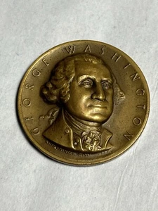 GEORGE WASHINGTON 1ST PRES.OF THE USA 1789-1797 ,PAM 1961 BRASS Token - Picture 1 of 5