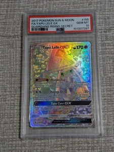 Pokemon 2017 GUARDIANS RISING #155 TAPU LELE GX Full Art Secret PSA 10 - Picture 1 of 2