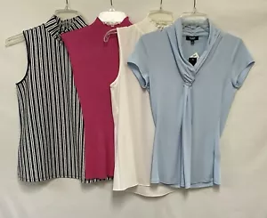 Lot of 4 Women’s Small Tops Business Casual Work Sleeveless Layering Blouses - Picture 1 of 16