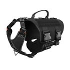 Agile-Moving Reflective Tactical Dog Harness with Handle, Walking Training K9