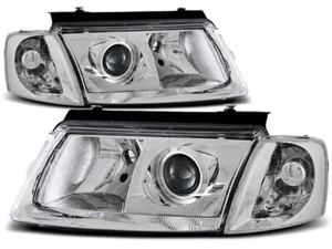 Faros cromados para VW Passat B5 3B 1996 1997 1998 1999 2000 VR-1651 - Imagen 1 de 1