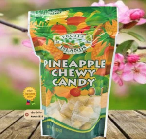 Fruits of the Islands - Pineapple Chewy Candy 7 oz (1 bag) - Picture 1 of 3