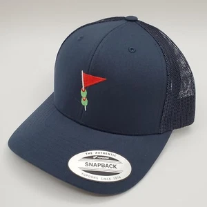 SCOTTY CAMERON CIRCLE T SWIZZLEPIN RETRO TRUCKER SNAP BACK HAT - NAVY - Picture 1 of 4