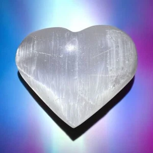 Selenite Crystal Heart Carving (1) - Picture 1 of 9