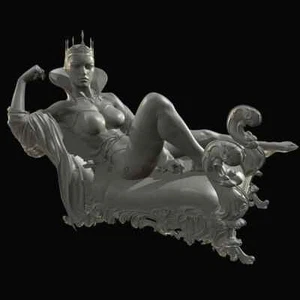 unpainted unassembled 1/24/35 Resin Queen on Sofa GK model kits - Picture 1 of 3