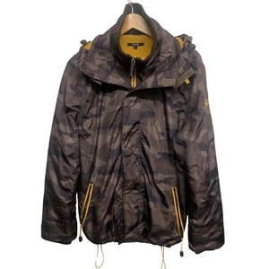 Mens Camouflage Lightweight Waterproof Jacket - Outdoor Hooded Windbreaker M - Picture 1 of 5