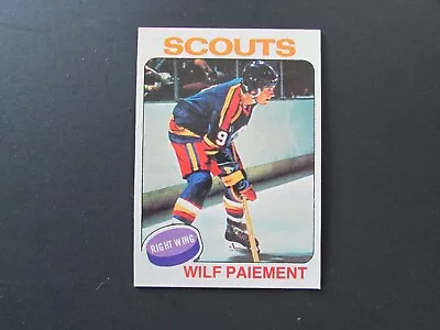 1975-76 Topps Hockey Card #195 Wilf Paiement - Image 1 of 2