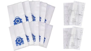 Pack de 10 bolsas de repuesto Miele GN + 4 filtros. Compatible con Miele S2, S5,... - Imagen 1 de 2