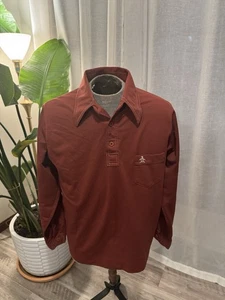 Polo vintage anni 70 punto singolo manica lunga Munsingwear Grande Slam taglia L - Foto 1 di 10