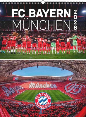 NEUMANN VERLAGE GMBH & CO N NEUMANNVERLAGE - FC Bayern München 2026 Posterkalender, 48x64cm,...