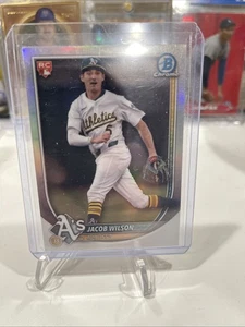 Bowman 2025 - Rookie Red RC Variation Jacob Wilson #9 SP Chrome Variation RC - Imagen 1 de 1