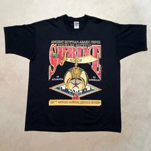 Vintage 1997 Ancient Egyptian Arabic Order Nobles Mystic Shrine T-Shirt 2XL - Picture 1 of 7
