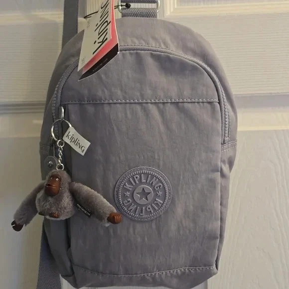 Kipling KLYNN SLING Backpack /Crossbody Bag Dove Grey KI9457