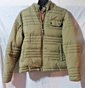 Merrell Jacket Women's Size L Tan Puffer Coat Duck Down Insulated Full Zip - Picture 1 of 6