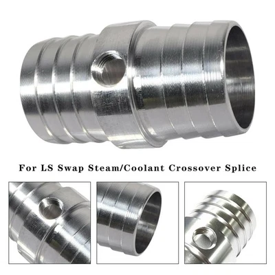 1-1/4" Hose with 1/8" NPT Steam Port Adapter Top Radiator LS Swap Steam Coolant Foto 1 de 4