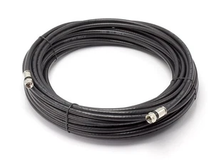 Cable coaxial negro, alta velocidad RG6, cobre sólido, 100 pies (30 metros) - Imagen 1 de 9