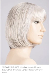 SUE MONO PART Perücke von ELLEN WILLE Snow Mix Center Monofilament Teil, NEU - Bild 1 von 3